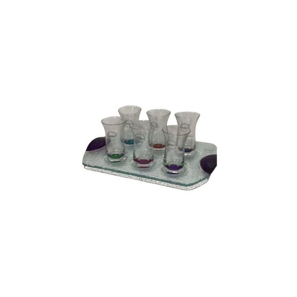 Dansk spectra cordial shot glass and tray
New - Picture 5 of 11